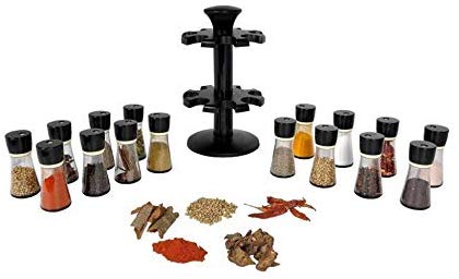 Battlane High Quality Multipurpose Revolving Masala Rack, Spice Rack 16 Jar Set