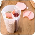 Battlane 3in1 Section Transparent Storage Container for Kitchen  (Pack of 3) - 1500 ml