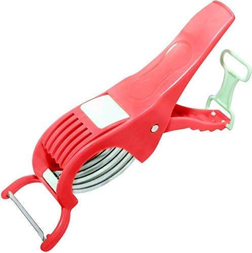 Battlane Vegetable Cutter (Set of 2) with 5 Blades, 3 in 1 Cutter Peeler 