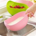 Battlane Rice Pulses Fruits Vegetable Noodles Washing Bowl and Strainer 