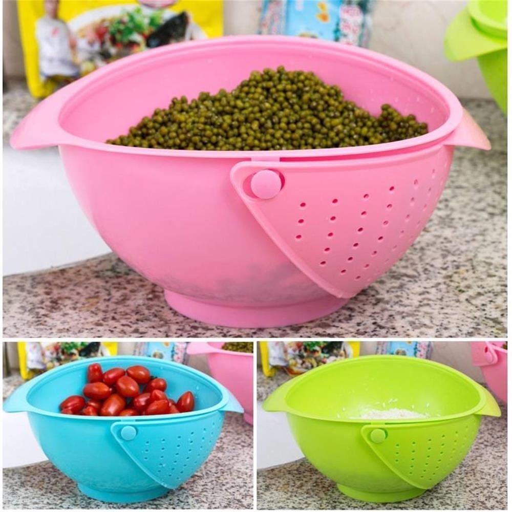 Battlane Multi-Function Bowl | Rice Fruits Vegetable Noodles Washing & Storing Bowl 