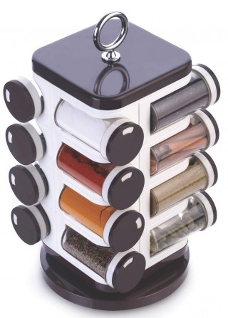 Battlane Revolving Spice Rack set (16 pieces)