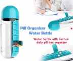 Battlane Medicine Organiser(Pill Box) with Water Bottle(750ml)