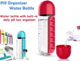 Battlane Medicine Organiser(Pill Box) with Water Bottle(750ml)