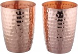 Battlane Copper Hammered Jug with Glass Set