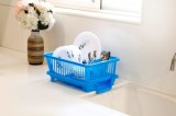 Battlane Kitchen Sink Dish Drainer Drying Rack Washing Holder Basket