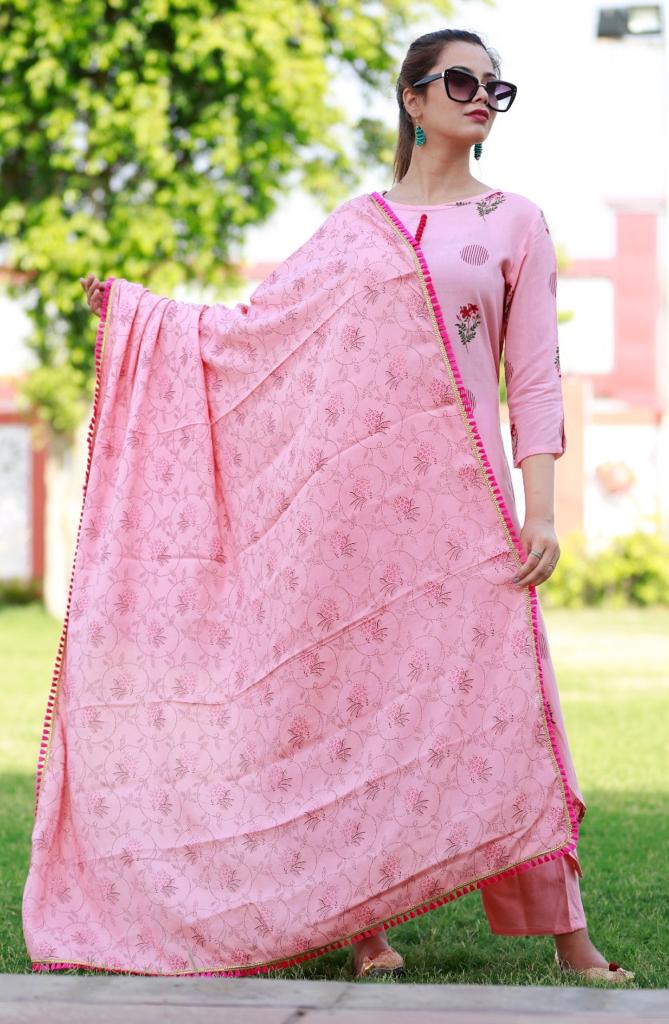 Women's Cotton Printed Kurta with Palazzo