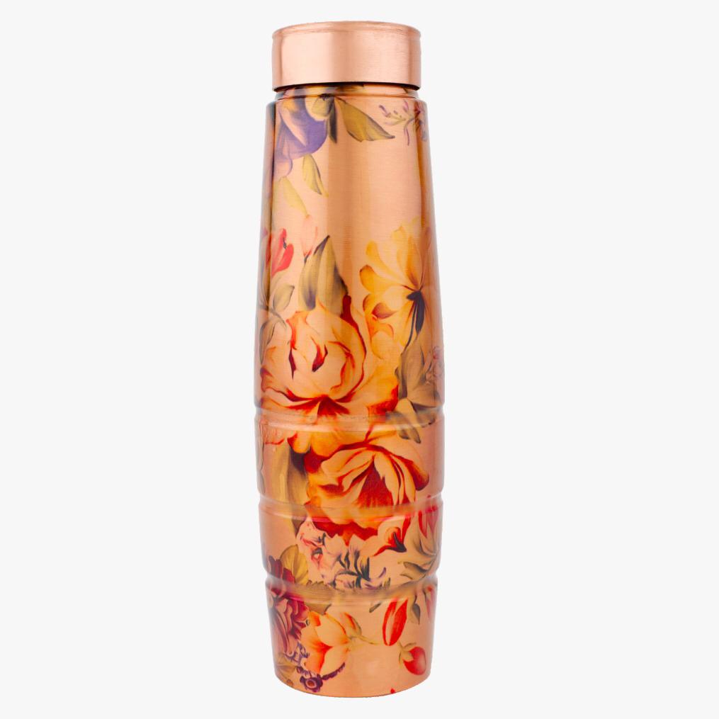 Printed Copper Water Bottle - 1 Litre
