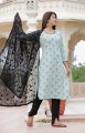 Women Printed Straight Kurta with Dupatta