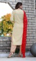Women Yellow Printed Straight Kurta