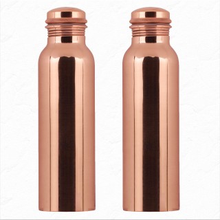 Pure Copper Bottle 1 litre (Pack of 2)