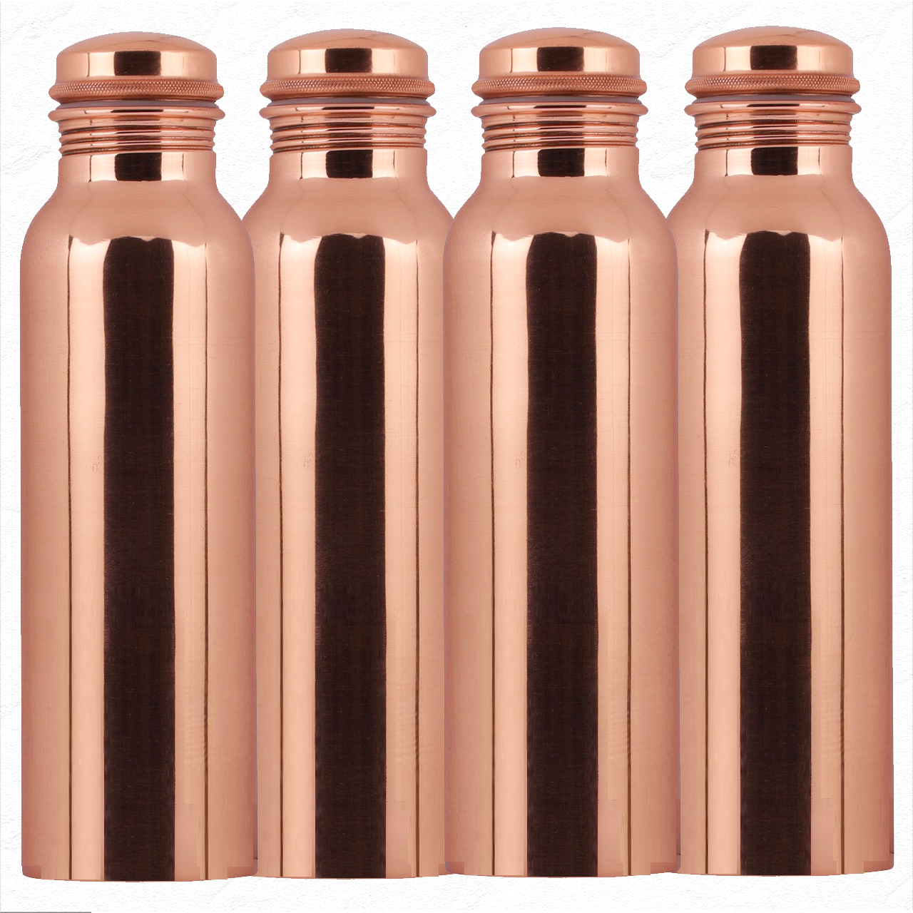 Pure Copper Bottle 1 litre (Pack of 4)