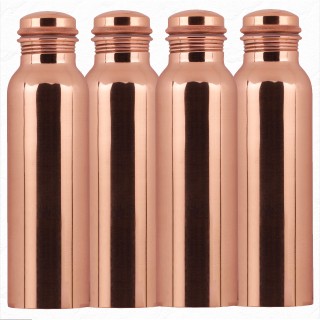 Pure Copper Bottle 1 litre (Pack of 4)